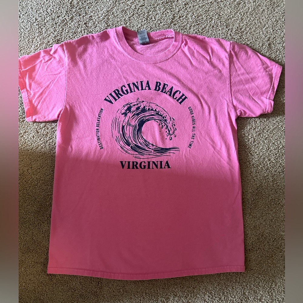 Va Beach Va T-shirt pink Med
